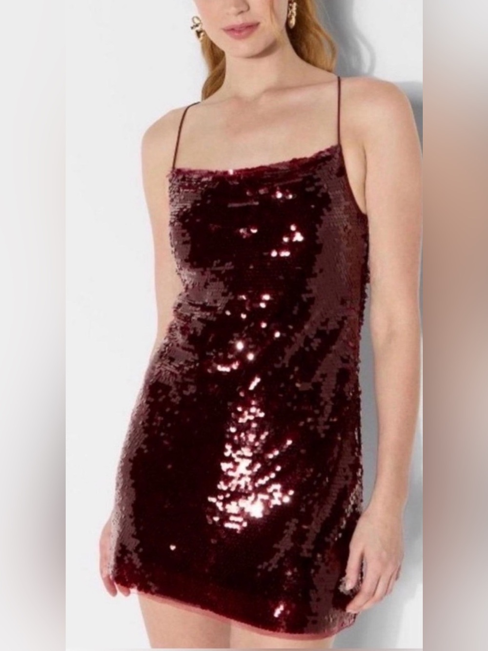 Gorgeous Sequin dress in Burgundy
